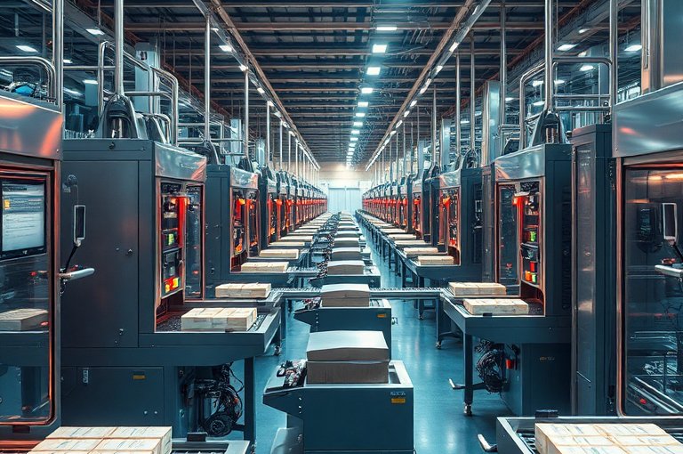 機械手助陣自動化生產線提升生產效率