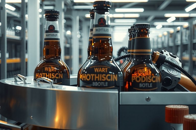 玻璃瓶裝箱機械自動化